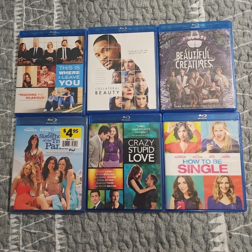 Rom-Com‎ 6 Blue Ray Lot Bundle 5 Open 1 Sealed